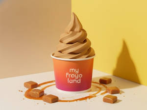 Salted Caramel Frozen Yogurt