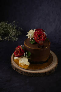 Belgium Chocolate Flower Cake 1kg