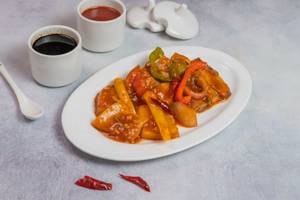 Sliced Pork In Red Devil Sauce ( Dry/ Gravy) 