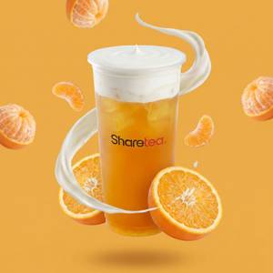 Orange Green Tea w/Creama