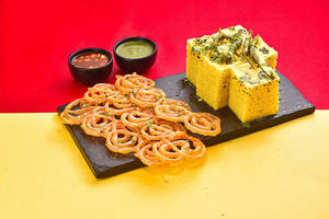 250 Grams Dhokla + 250 Grams Jalebi