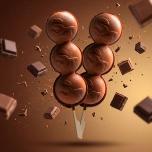 Chocolate Bubble Waffle Pop (2 Pieces)