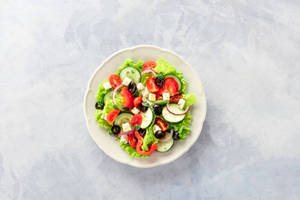 Fresh green salad
