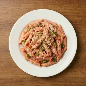 Veggie Pink Sauce Pasta (Mixed Sauce Pasta)