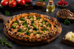 SUPERYOU High Protein Sourdough Grilled Chicken & Broccoli Pizza