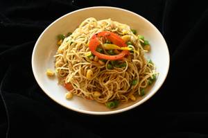 Charred Pepper Garlic Noodles