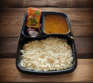 Dal Chawal Salad papad
