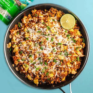 Cheesy Fried Rice 
