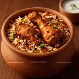 Chicken Fry Pot Biryani 