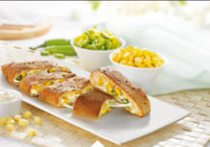 Cheese Corn Stuff Garlic Bread