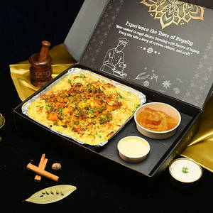Royal Veg Dum Biryani Feast With Jalebi & Rabdi(serves 4-5)