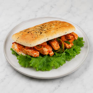 Peri Peri Paneer Sandwich With Ranch Yoghurt
