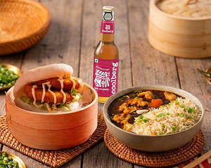 Chicken Manchurian Rice Bowl Meal Combo (bao + Drink)