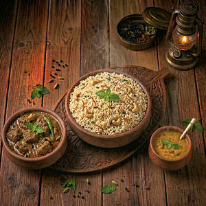 Mutton Fry Ghee Rice