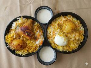 Chicken & Egg Biryani Combo (Half)