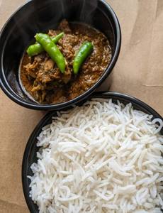 Plain Rice & Chicken Dehati Combo (Half)