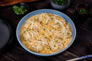 Mushroom & Cheese Gravy Momo