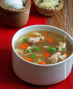 Chicken Hot Garlic Soup