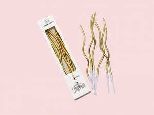 Curly Candles  (pack Of 6)