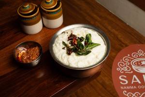 Curd Rice with Karuvdu Thokku