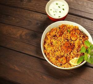 Paneer Tikka Biryani (with Raita)