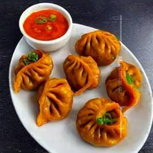 Cheesy Veg Momos - Fried Pan Tossed