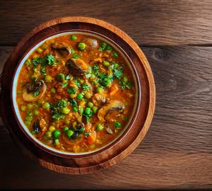 Matar Mushroom +2Roti