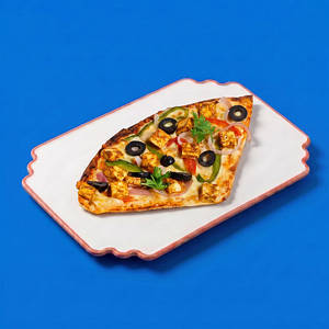 Thin Crust Tandoori Paneer pizza By Slice