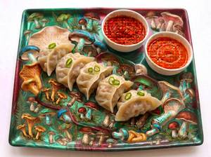 Steamed Mushroom Momos 5-Pieces