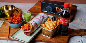 Chilli Chicken Roll + Cheesy Peri Peri Fries [Small] + Coke [250 Ml