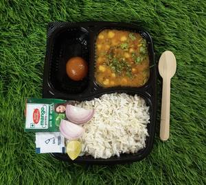 Mini Chole Rice Thali