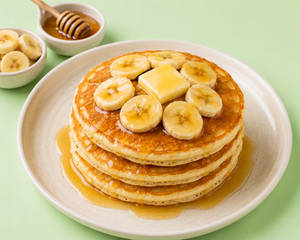 Banana Honey Pancakes