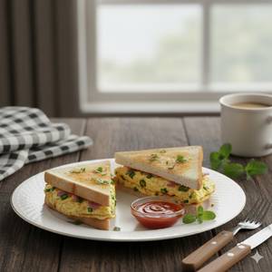 Bread omelette [2 egg 2 bread]