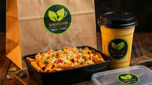 Pink Sauce Pasta & Butterscotch Shake