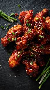 Crispy chicken wings {6 piece}