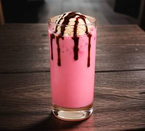 Rose milk with ice cream