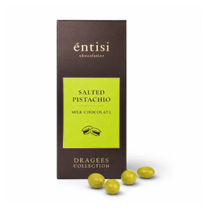 Salted Pistachio Coated with Milk Chocolate [50 grams]