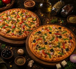 12" Pizza Heaven + 12" Yours Pizza