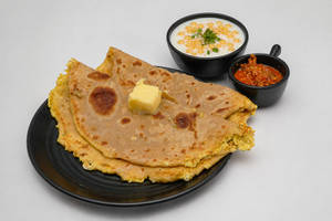 2 Aloo Pyaz Paratha + Boondi Raita + Pickle