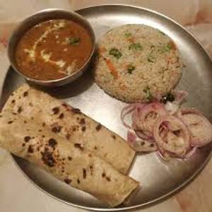 4 Tawa Roti With Veg/ Dal(Any One Of Them ) And Onion Salad                                            