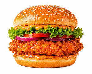 Peri Peri Crispy Chicken Burger