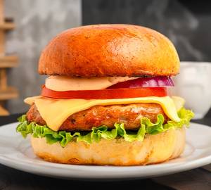 Chicken Patty With Cheese Burgers