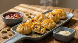 Paneer Steamed Momos (8 Pieces)