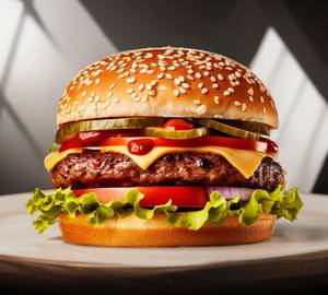 Peri peri chicken burger with cheese 