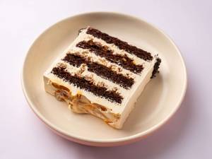 Chocolate Caramel Cake - Slice