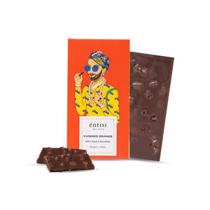 Candied Orange Dark Chocolate Bar [80 grams]