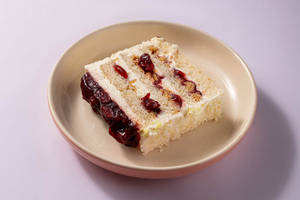 White Forest Cake - Slice