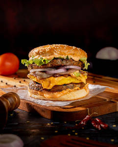 Backyard Tower Chicken Burger