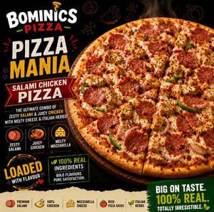 Pm Salami Chicken Pizza