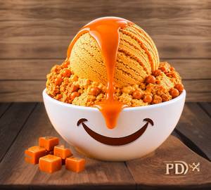 Butterscotch ice cream [3 Scoop]